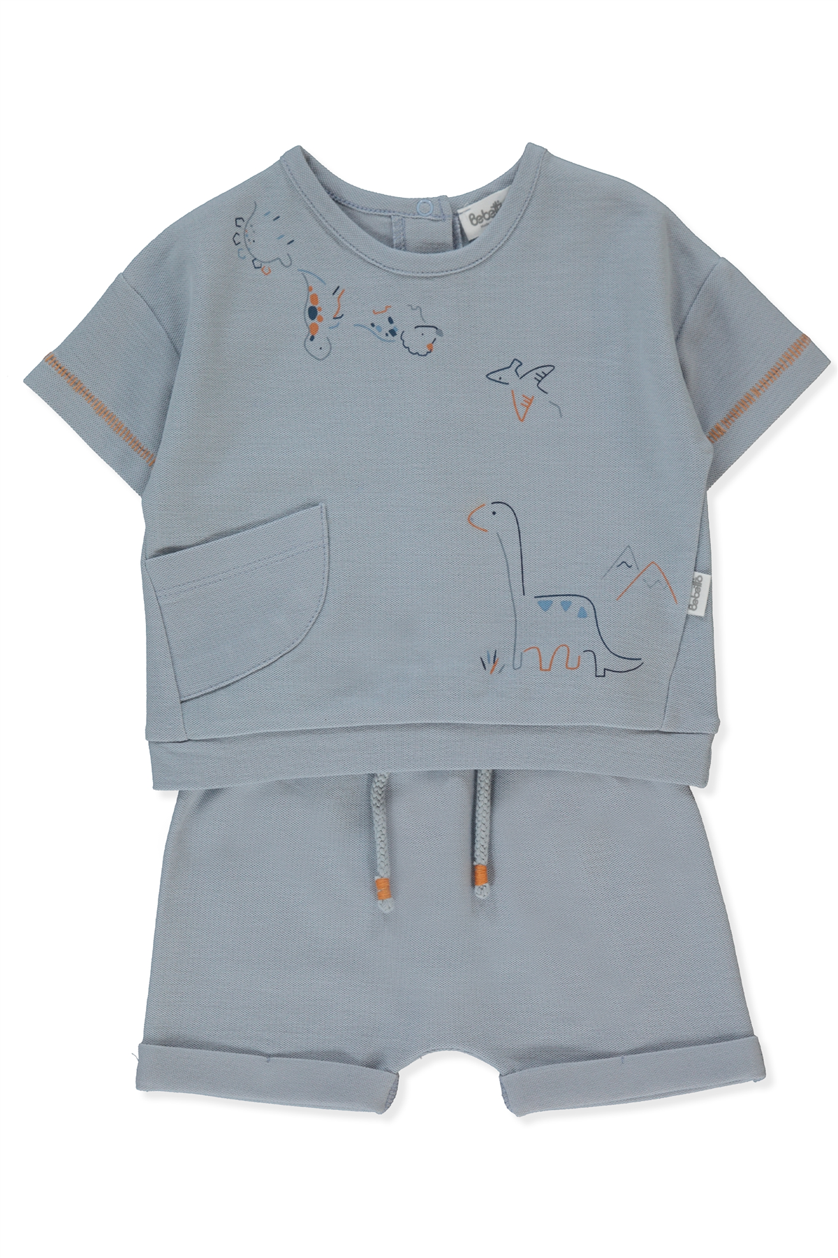 PİKE ŞORT 2Lİ TAKIM (DINO) MAVİ