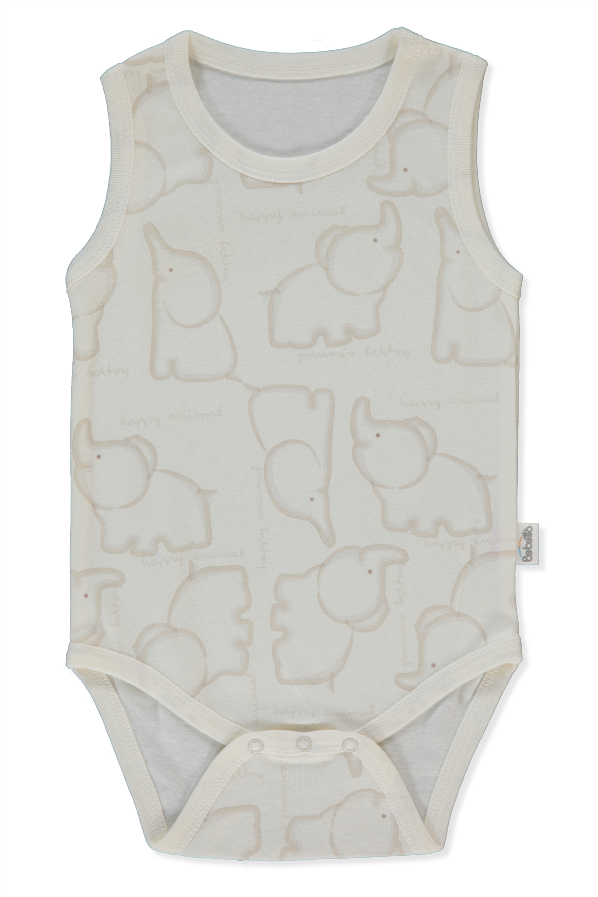 RİBANA ATLET BODY YAŞ (HAPPY ANIMAL) BEJ
