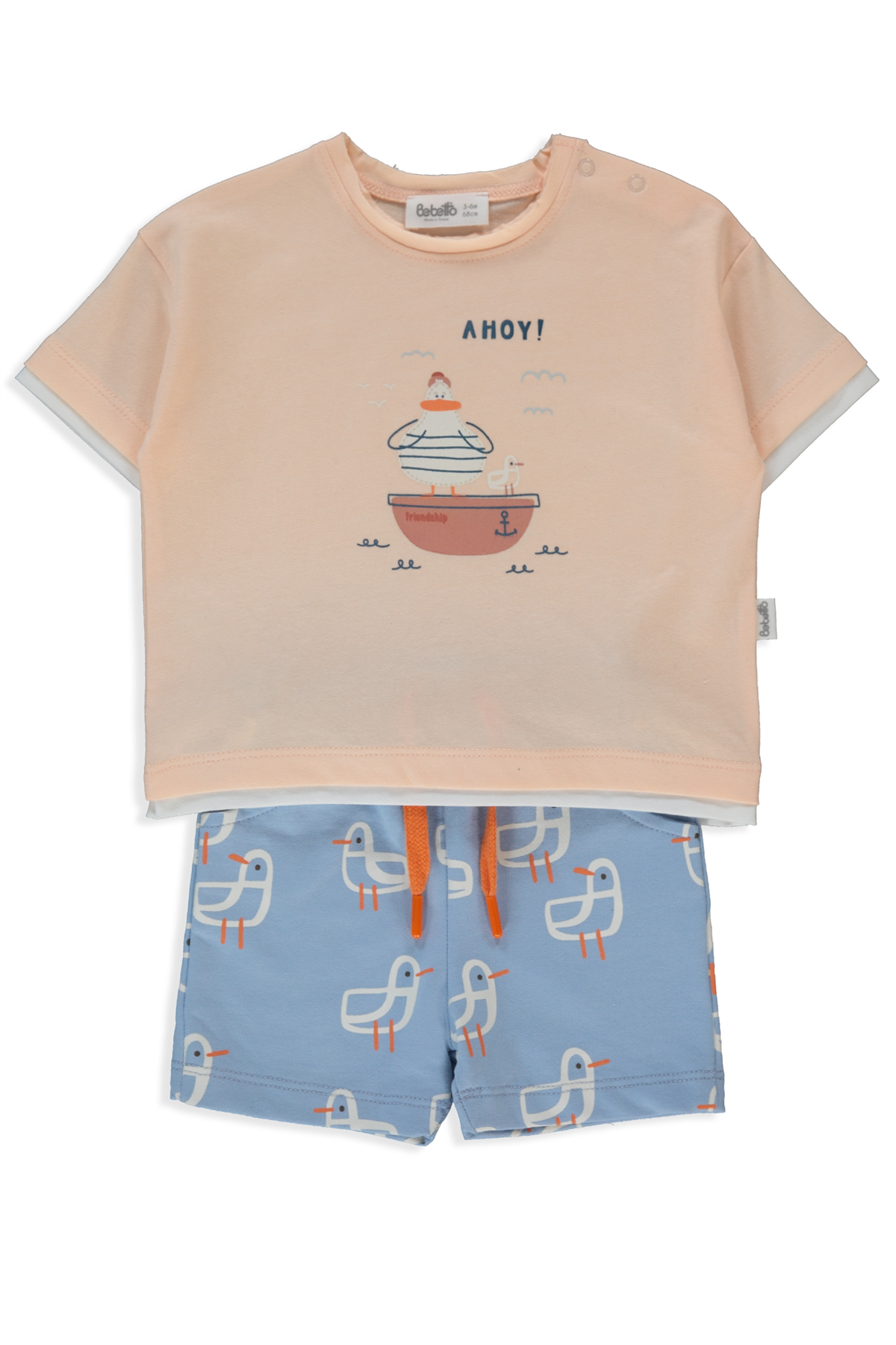 SÜPREM ŞORT 2Lİ TAKIM (FRIENDSHIP) MAVİ