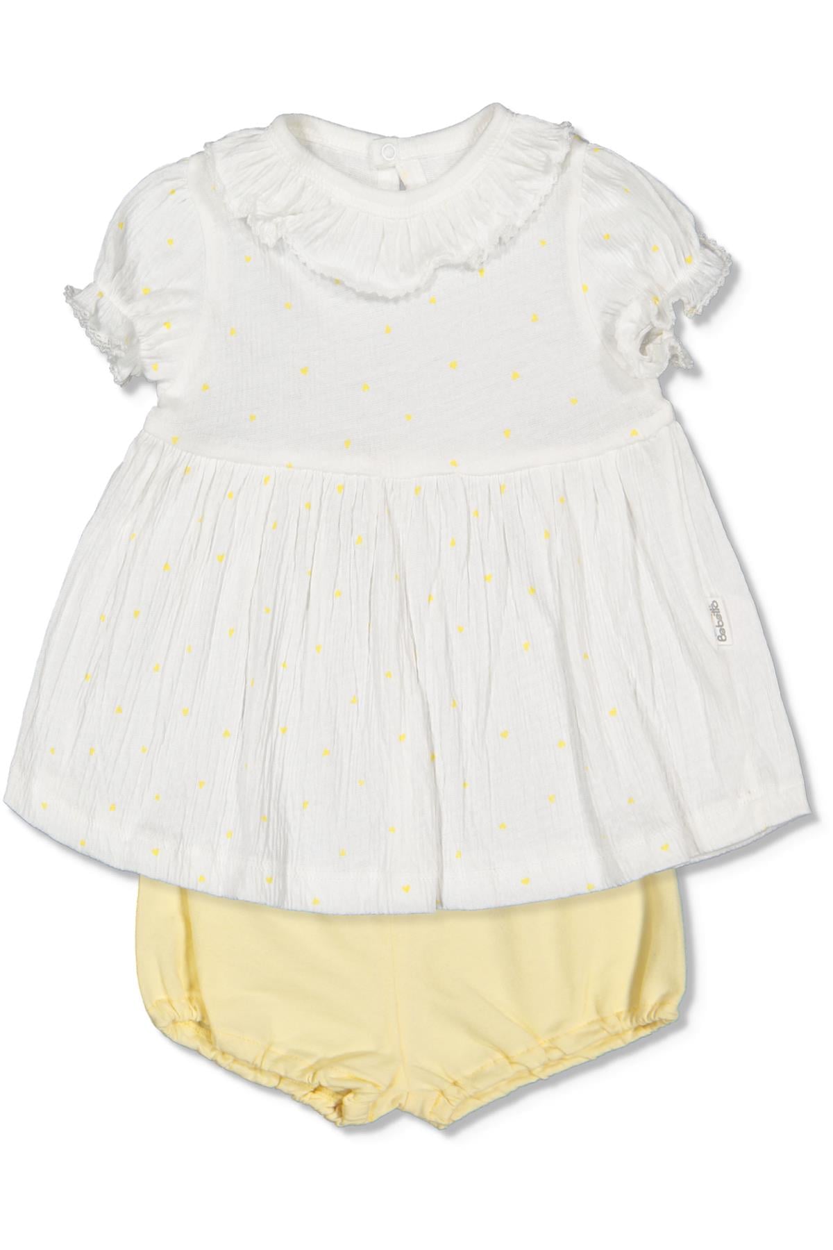 SÜPREM ŞORT 2Lİ TAKIM (MINI HEART) SARI