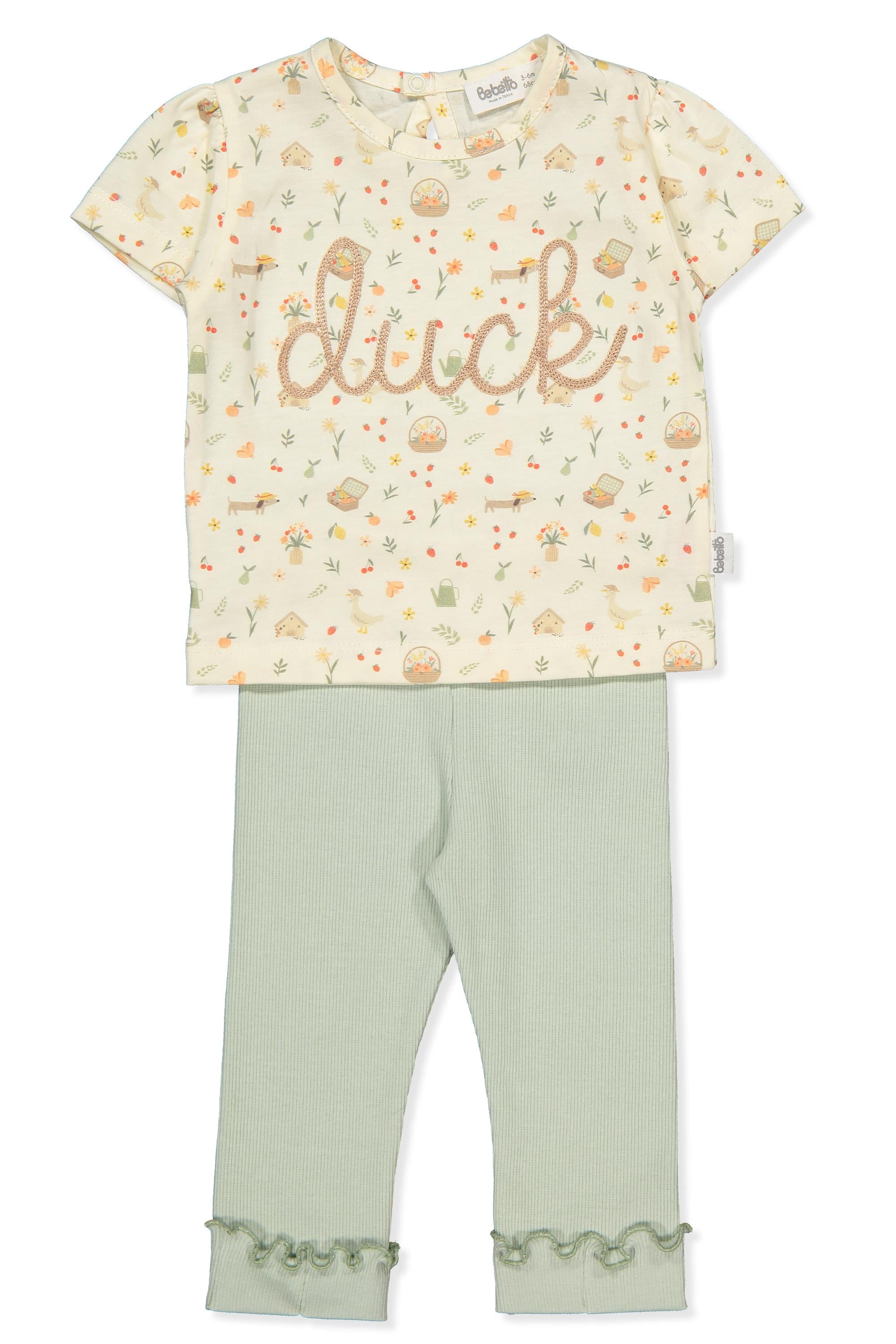 SÜPREM T-SHIRT 2Lİ TAKIM (CUTE DUCK) MİNT