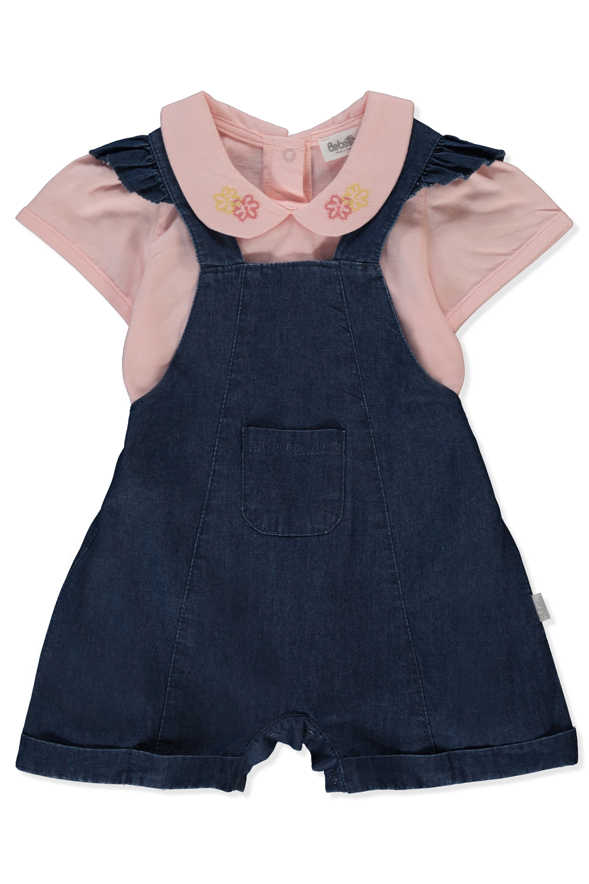 TENCEL SALOPET 2Lİ TAKIM (FLOWER GIRL) LACİVERT