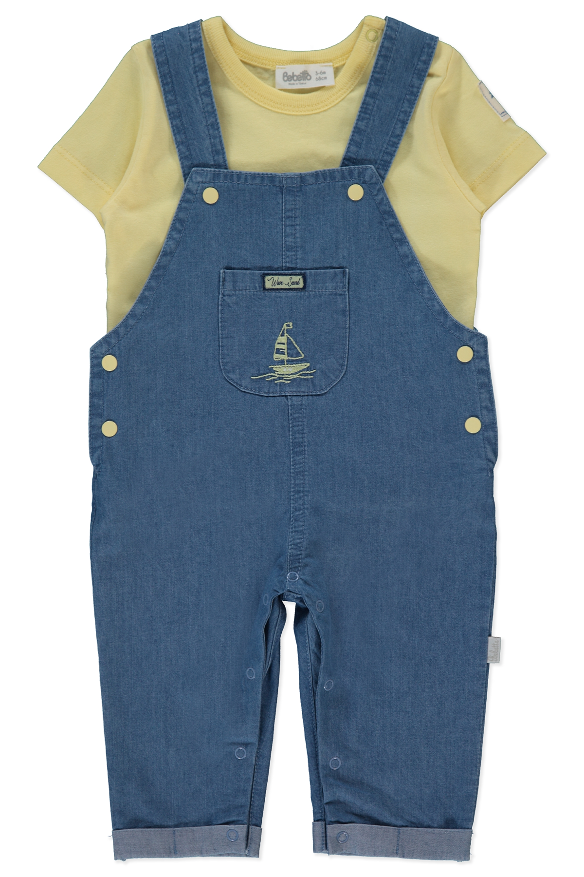 TENCEL SALOPET 2Lİ TAKIM (WAVE POWER) MAVİ