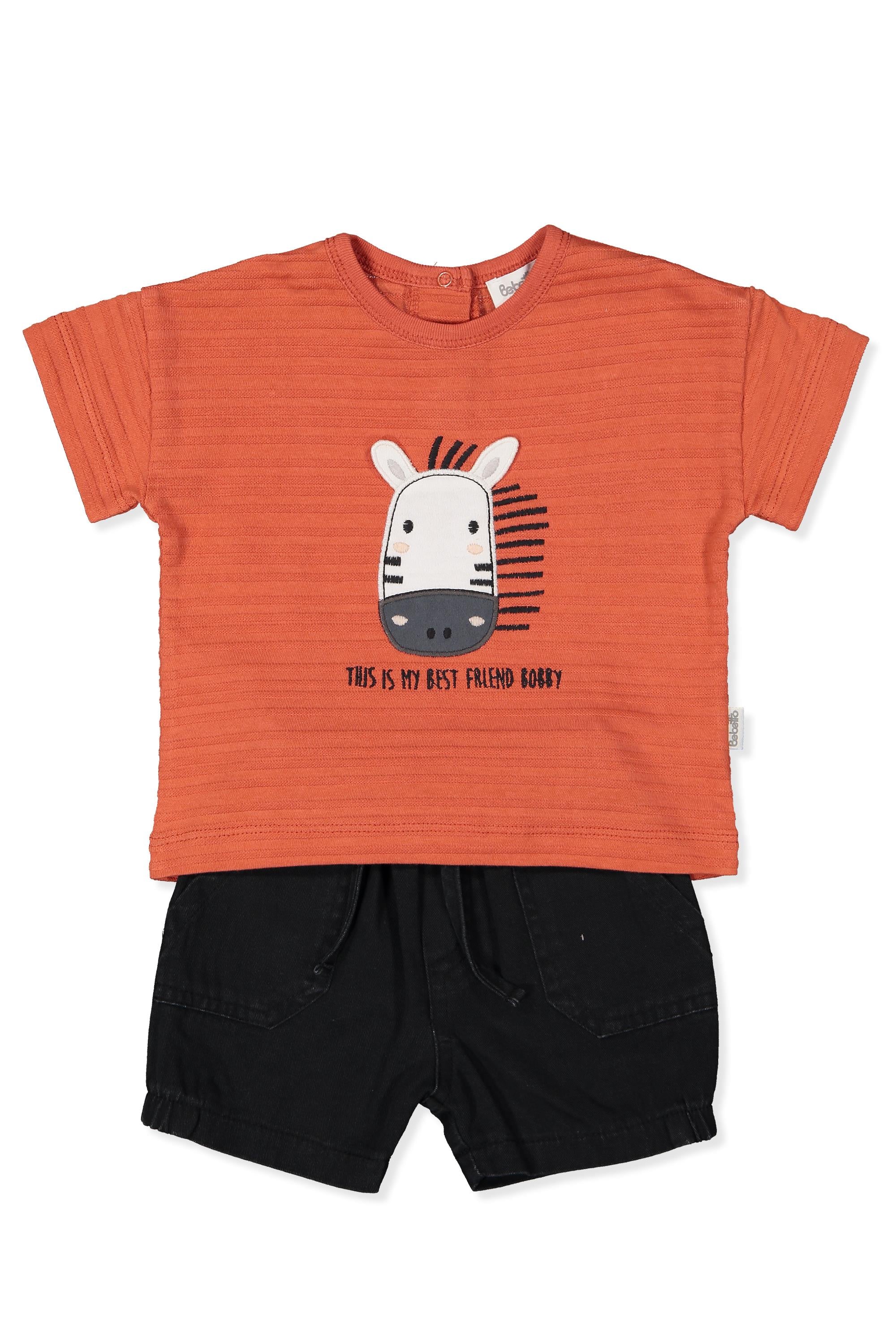TENCEL ŞORT 2Lİ TAKIM (BOBBY AND ME) KİREMİT