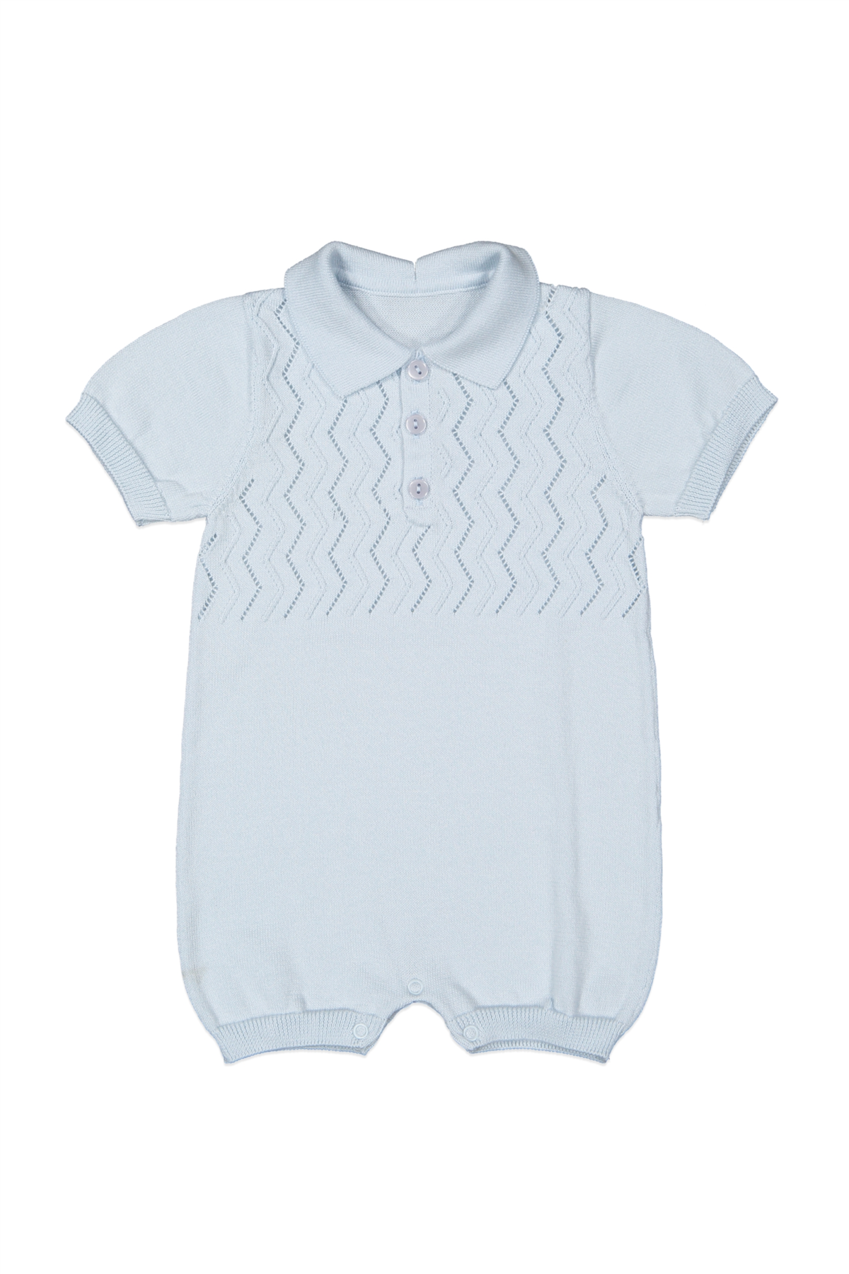 TRİKO GOLF TULUM (ZİKZAK DESEN) MAVİ