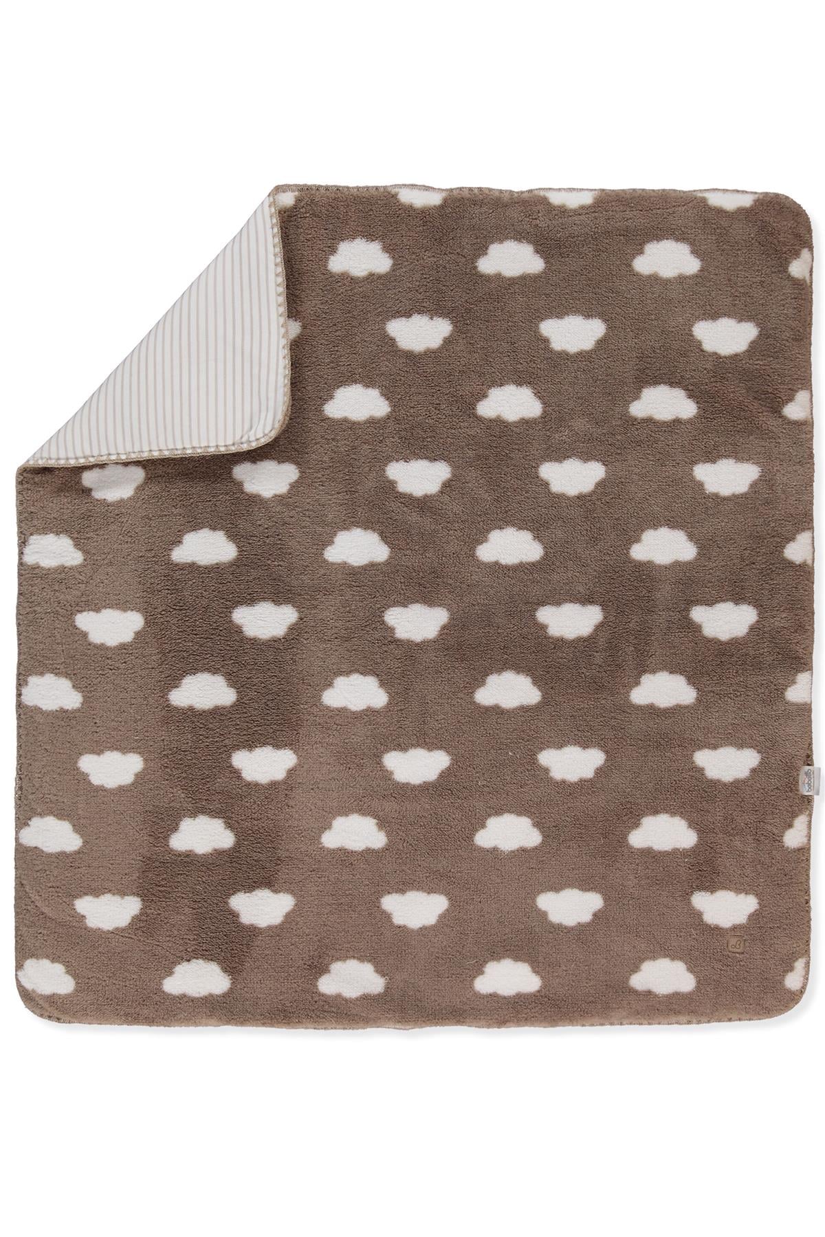 VELSOFT ELYAFLI BATTANİYE (CLOUDY) KAHVERENGİ