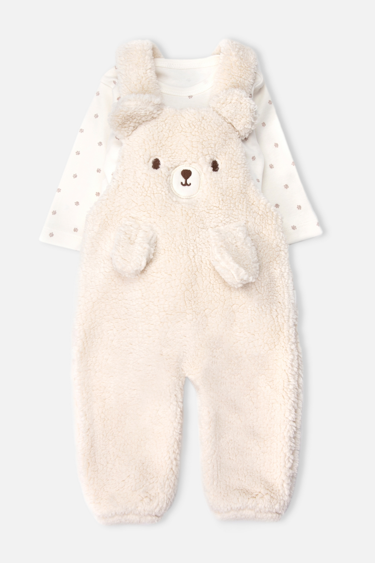 VELSOFT SALOPET 2Lİ TAKIM (TEDDY/26) EKRU