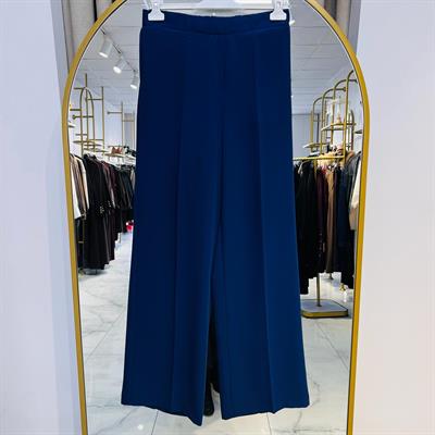 BELİ LASTİKLİ BOL PAÇA PANTOLON LACİVERT