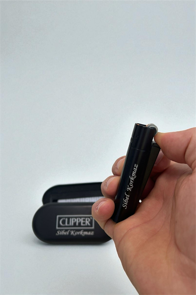 Kişiye Özel Clipper Gazlı Çakmak Kutusu ile