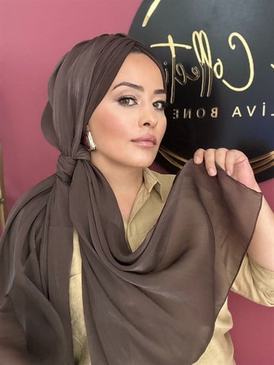 ACI KAHVE  DRAPE MODEL JAN JAN ORGANZE  ŞALLI BONEŞAL 