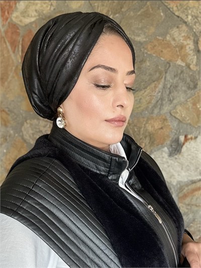 ÇATLATMA DERİ DRAPE DOLGULU BONE