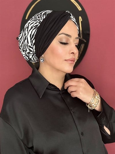 SİYAH & ZEBRA DÜĞÜM DOLGULU BONE
