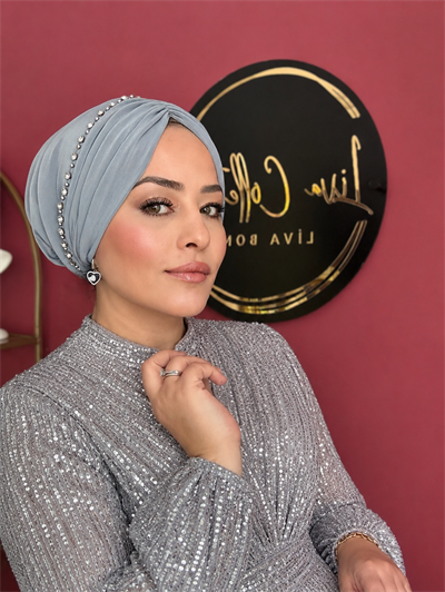 TAÇ MODEL TAŞLI DRAPE DOLGULU BONE