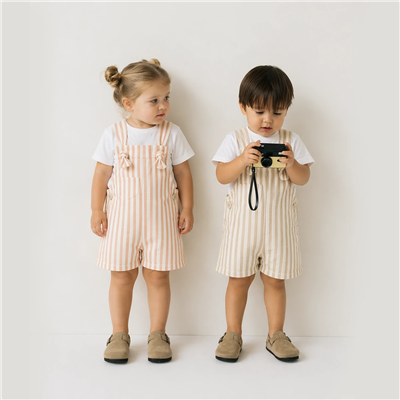 Unisex Bej Kot Salopet