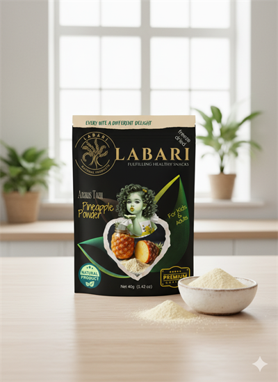 Labari Dondurularak Kurutulmuş Ananas Meyvesi Tozu 20 gram