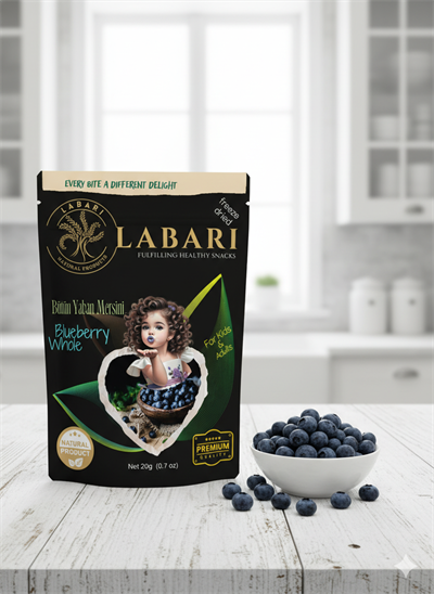 Labari Dondurularak Kurutulmuş Bütün Yaban Mersini Meyvesi 20 gram