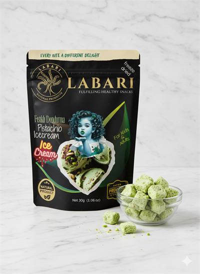 Labari Dondurularak Kurutulmuş Fıstıklı Dondurma 30 gram