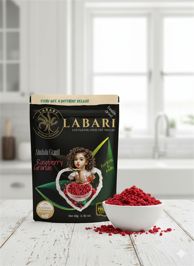 Labari Dondurularak Kurutulmuş Granül Ahududu Meyvesi  40 gram