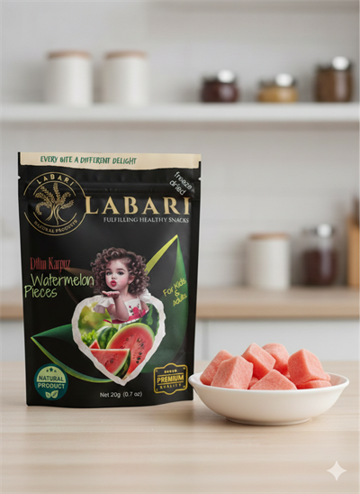 Labari Dondurularak Kurutulmuş Karpuz Meyvesi Dilimleri 20 gram