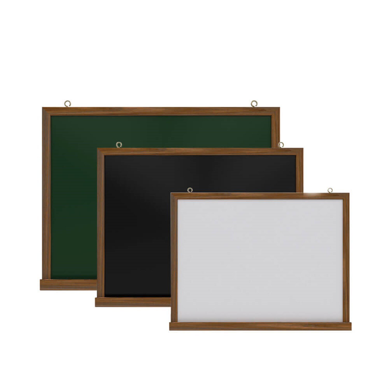 Ahşap Çerçeveli Duvara Monte Yazı Tahtası