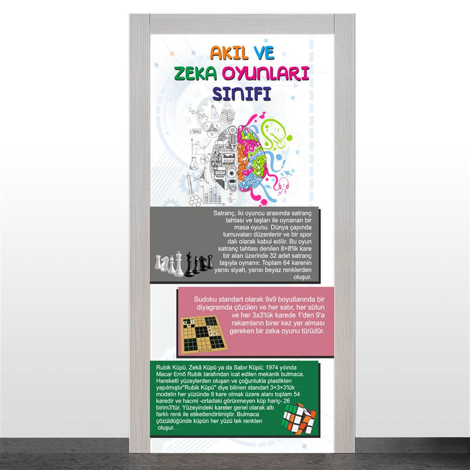 Akıl ve Zeka Oyunları Kapı Giydirme