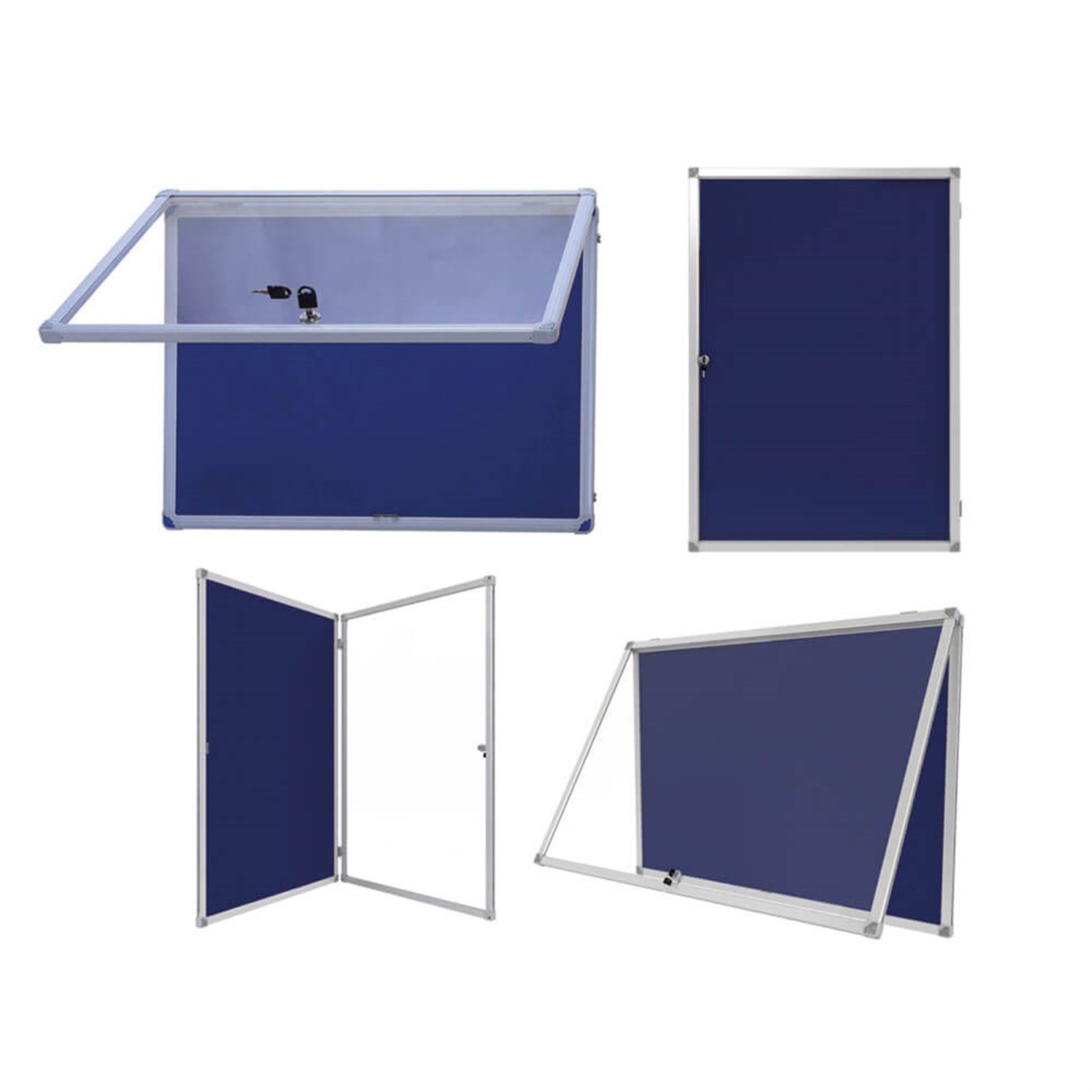 Alüminyum Çerçeveli İnce Camlı Pano (Kilitli ve Kapaklı)