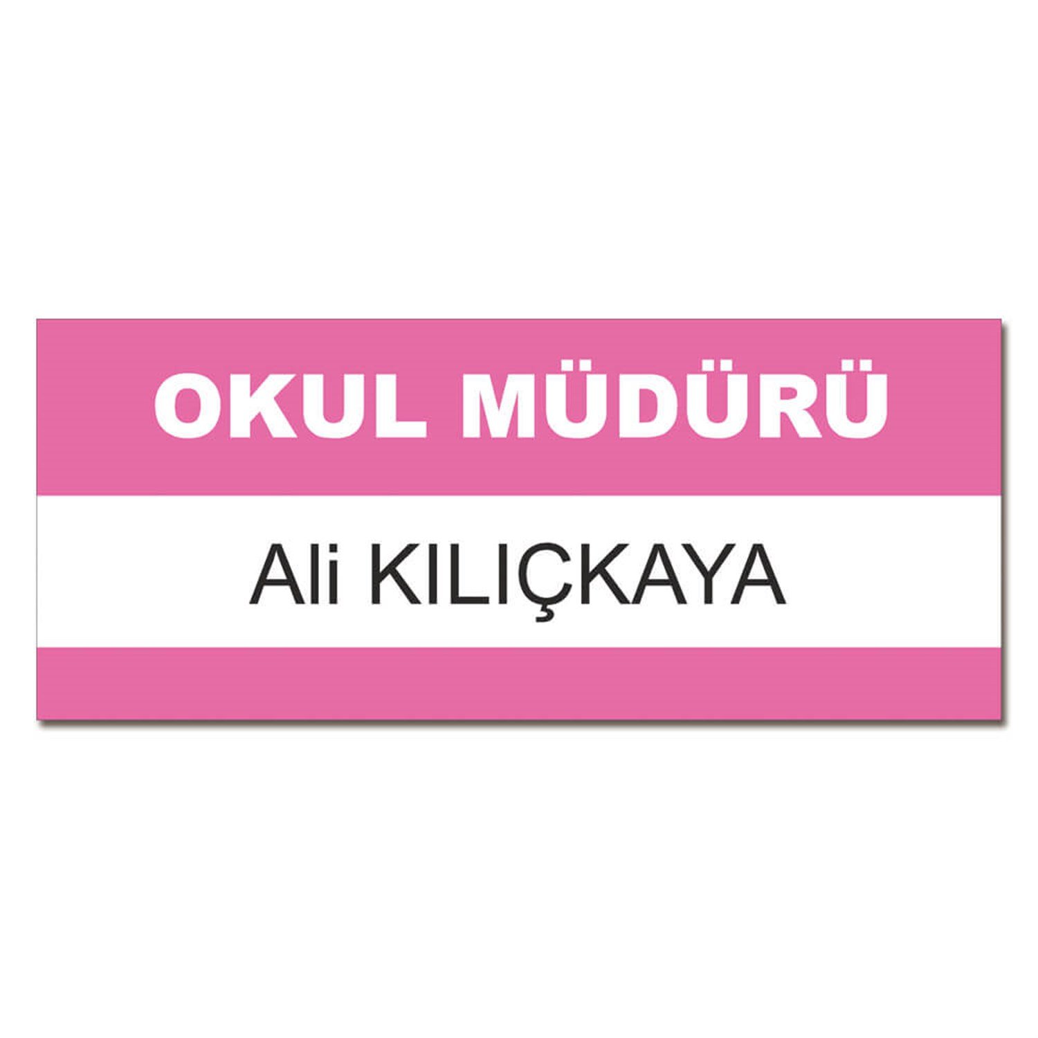 Anaokulu Okul Kapı İsimliği (Dekota-12x20cm)