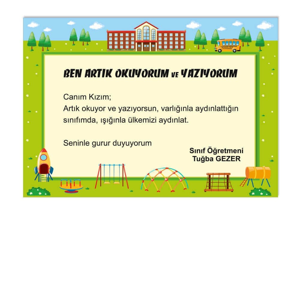 Artık Okuyorum Belgesi 2