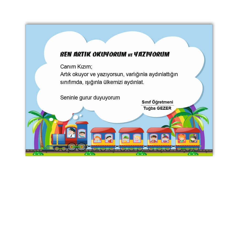 Artık Okuyorum Belgesi 3