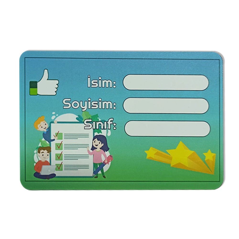 bsrkrt4Öğrenci İsim Kartı Yaka KartıYaka Kartları ve RozetlerOkularenkkat