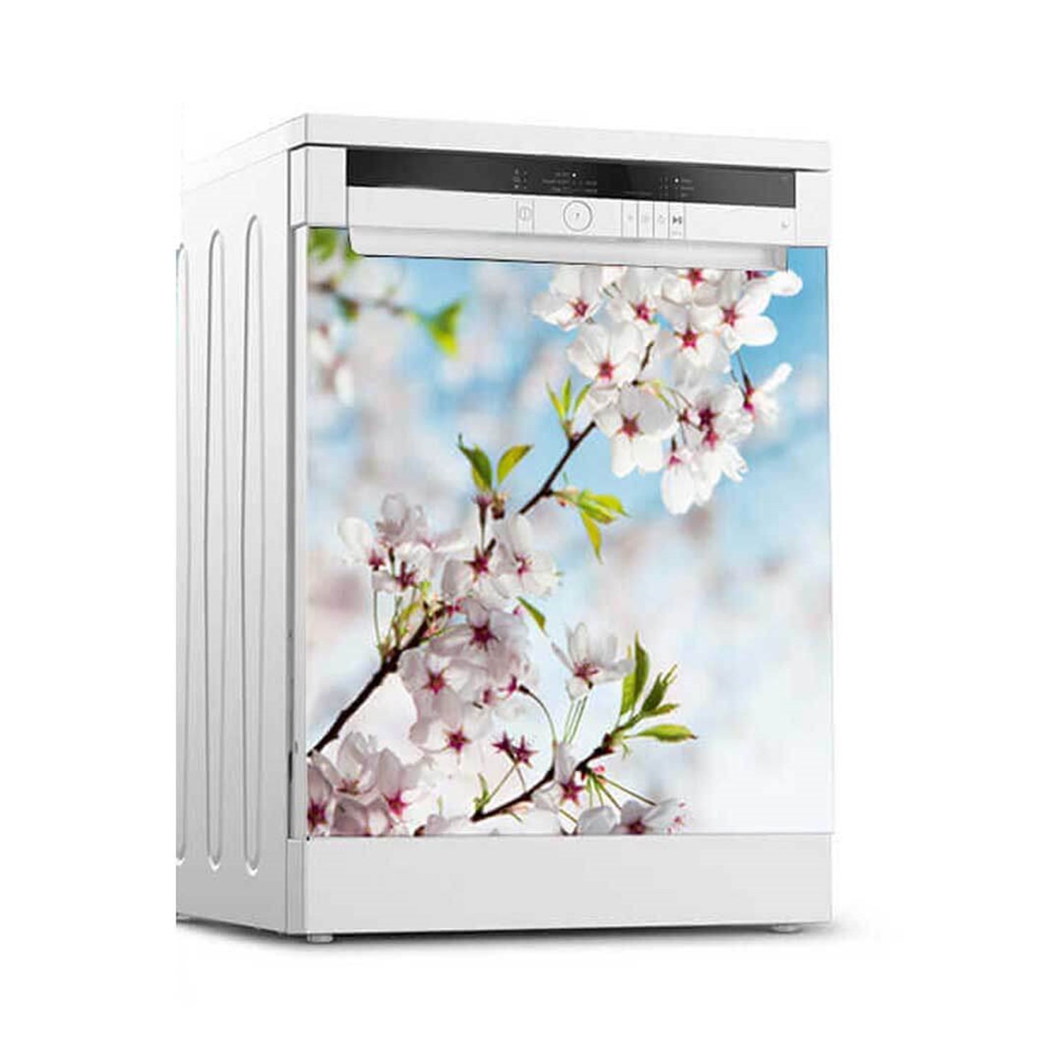 Çiçek Model Bulaşık Makinesi Sticker Kaplama