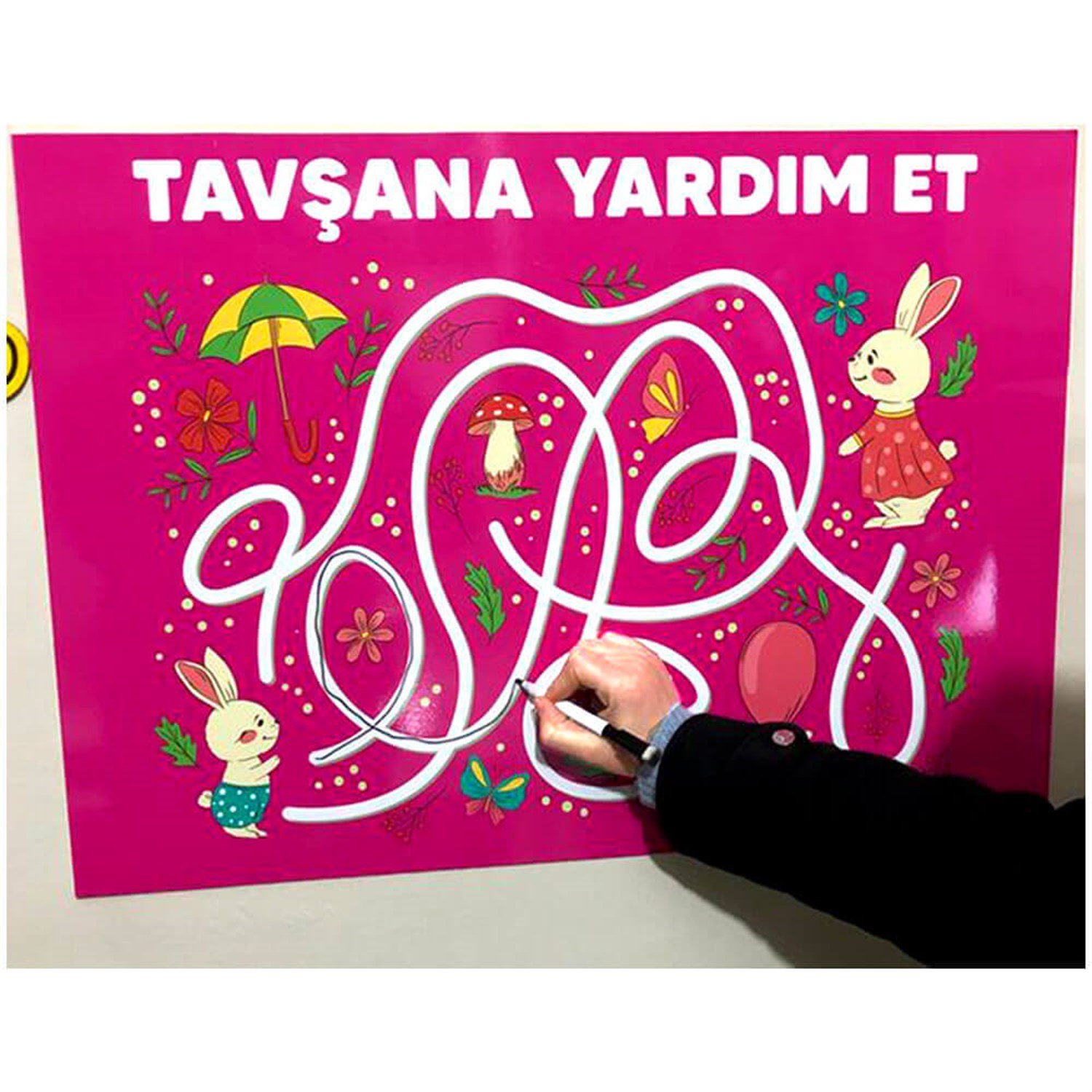 Çizerek Oyna Tavşana Yardım et