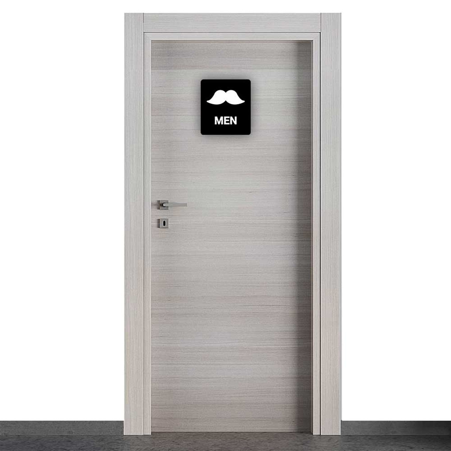 Dekoratif Bay WC Kapı İsimliği