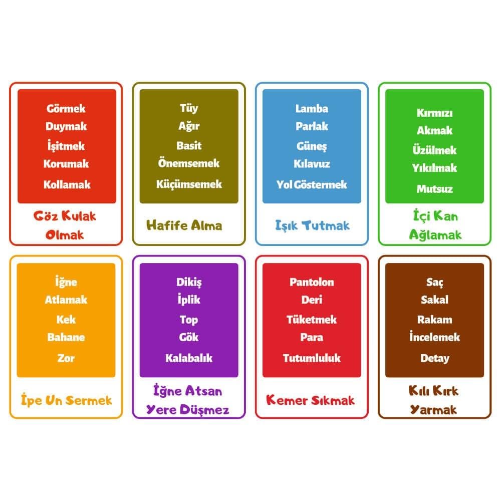 Dilprj01Dilimizin Zenginlikleri Deyimlerimiz Tabu Oyun Kartları 40'LıDilimizin ZenginlikleriOkularenkkat