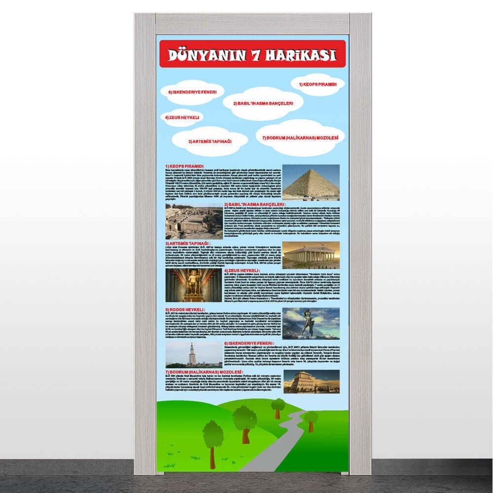 Dünyanın 7 Harikası Kapı Giydirme