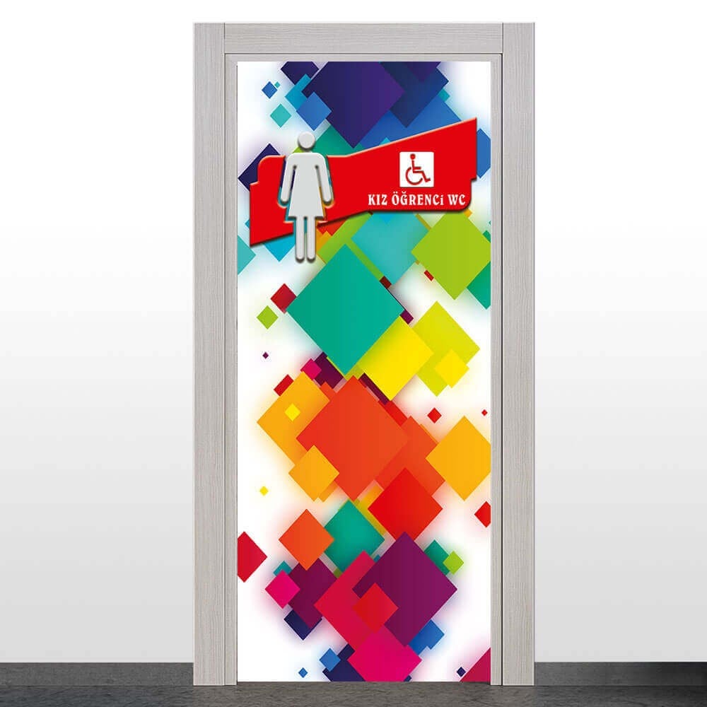 Engelli Bayan WC Kapı Giydirme