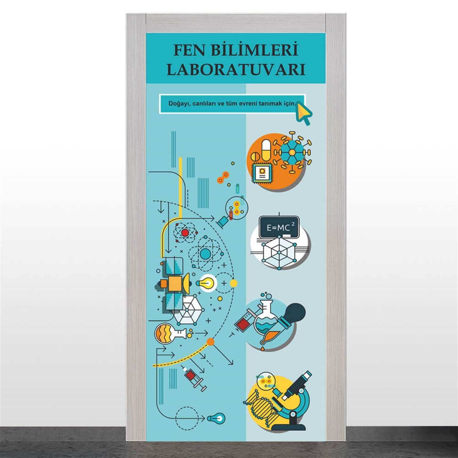Fen Bilimleri Laboratuvarı Kapı Giydirme