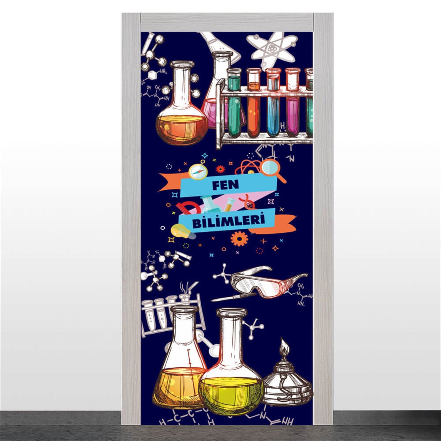 Fen ve Teknoloji Sınıfı Kapı Giydirme