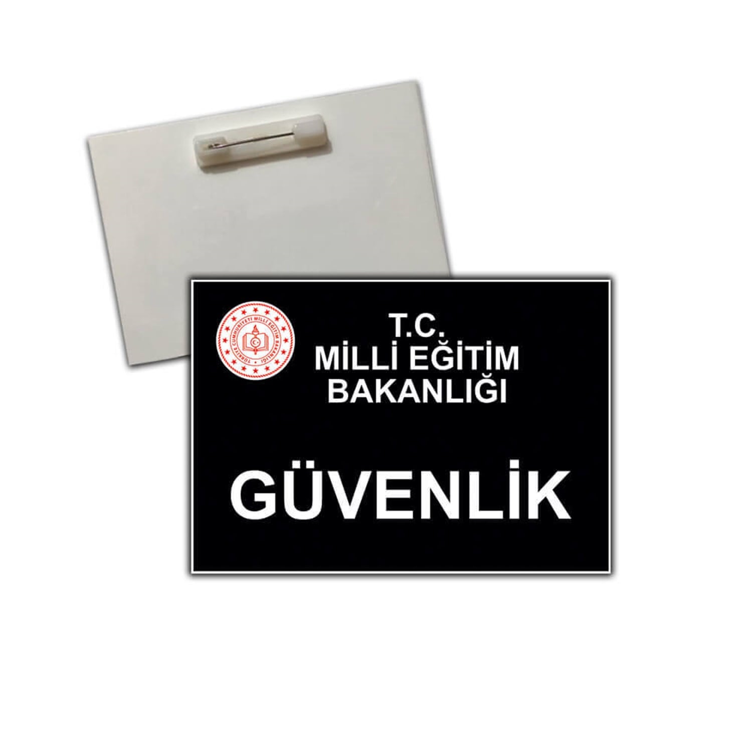 Güvenlik kartı (Pvc +broş iğneli)