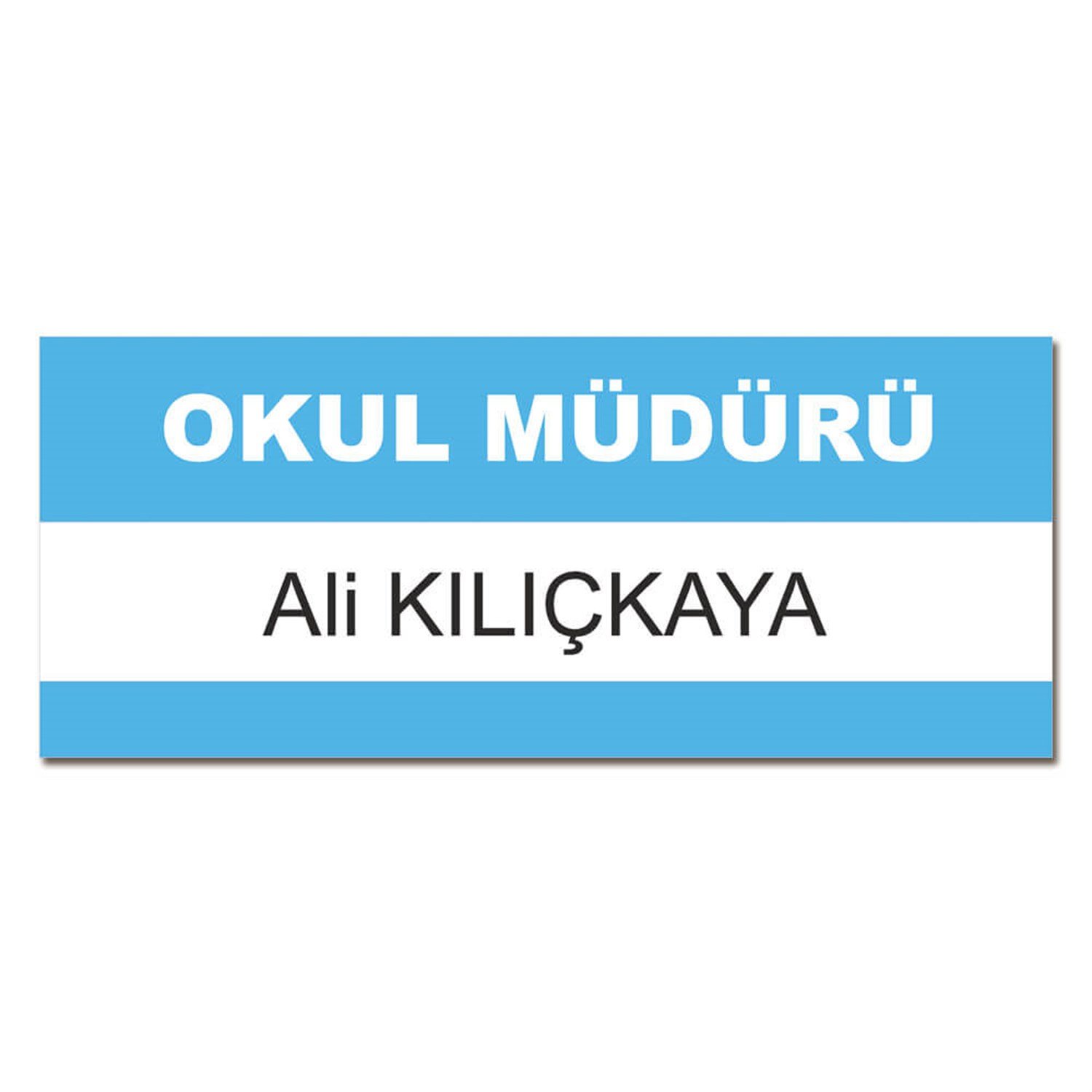 İlköğretim Okul Kapı İsimliği (Dekota-12x20cm)