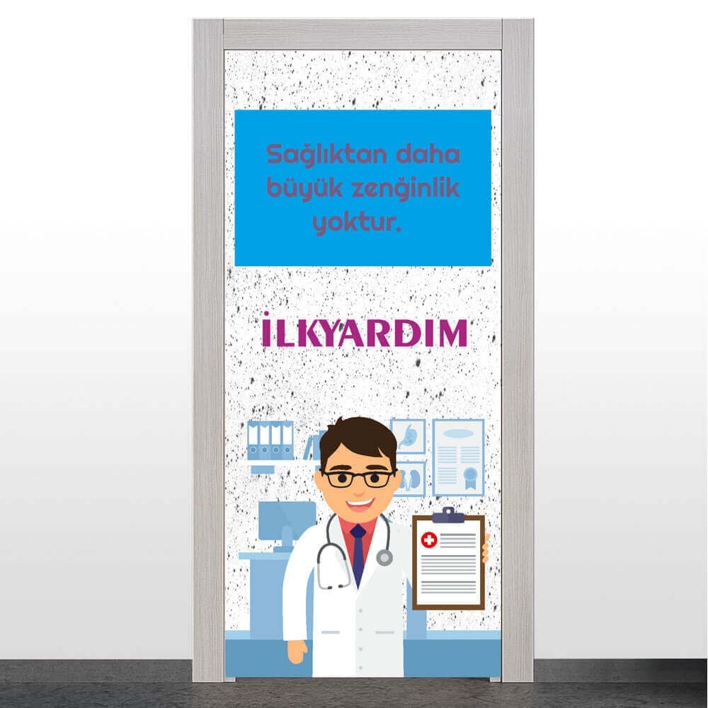 İlkyardım Odası Kapı Giydirme