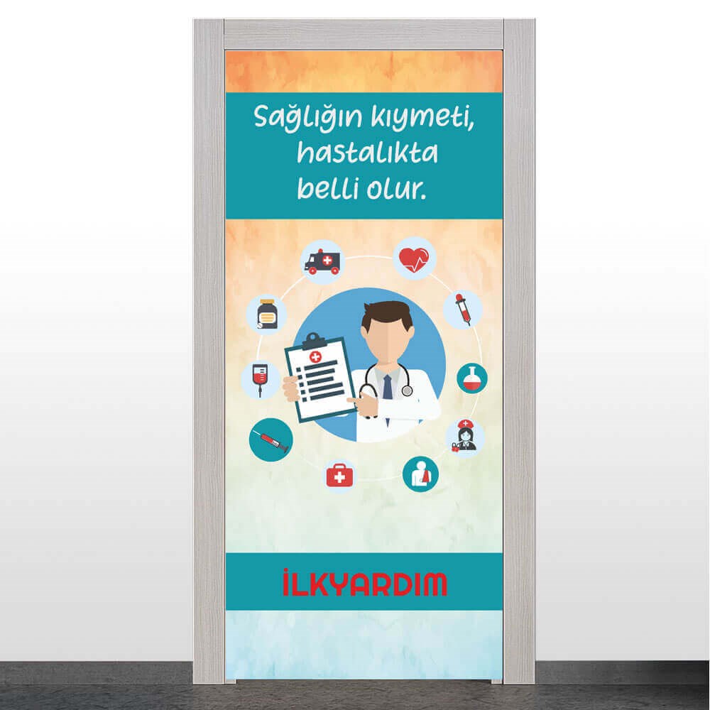 İlkyardım Odası Kapı Giydirme