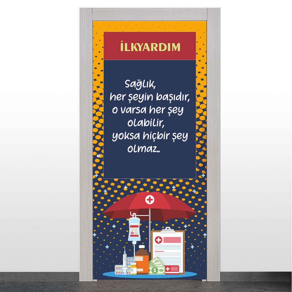 İlkyardım Odası Kapı Giydirme