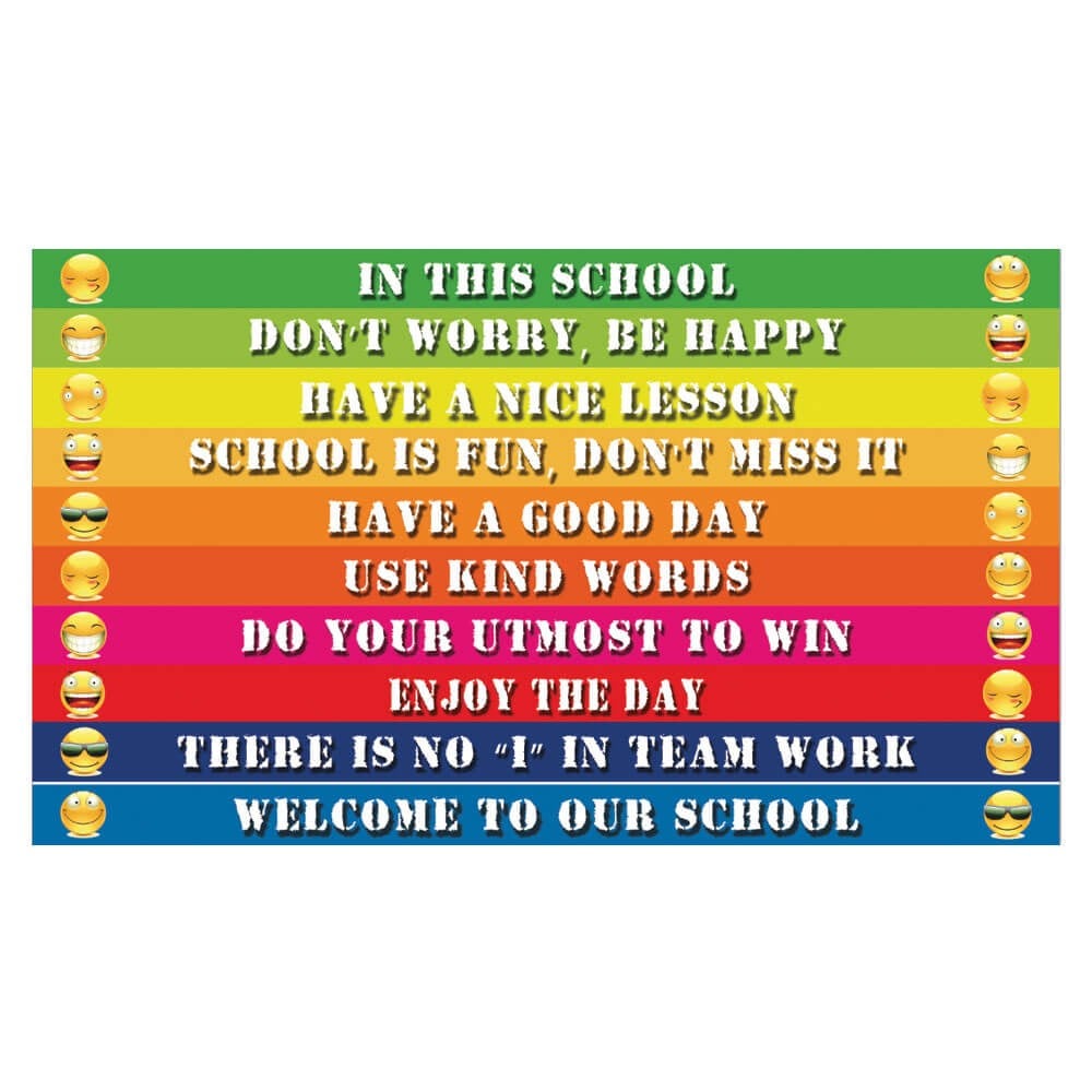 İngilizce Merdiven Yazıları (Laminasyonlu)