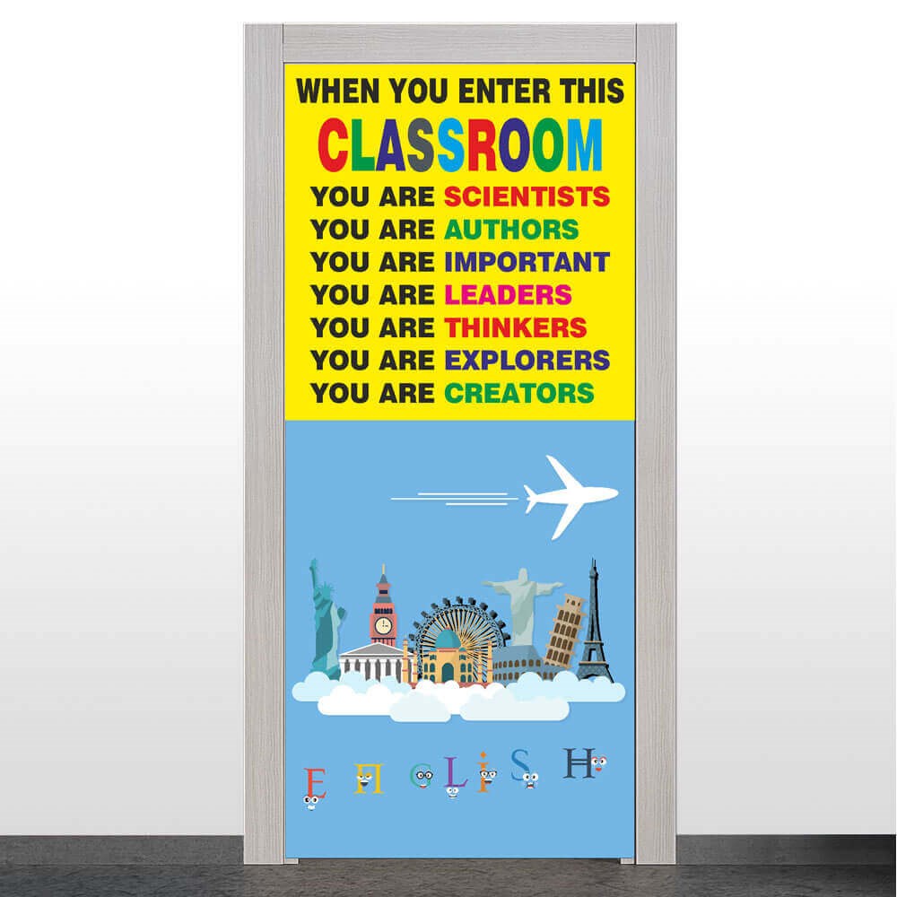 İngilizce Sınıfı Kapı Giydirme           