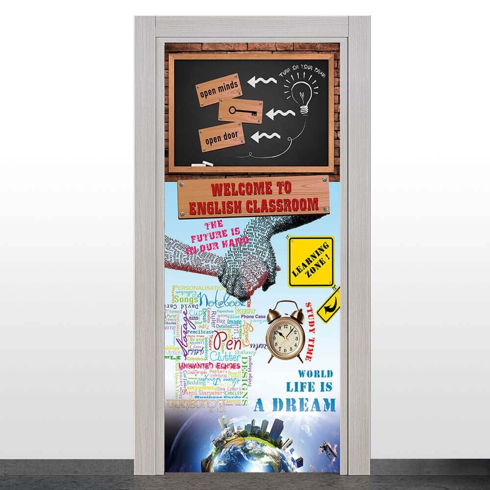 İngilizce Sınıfı Kapı Giydirme 
