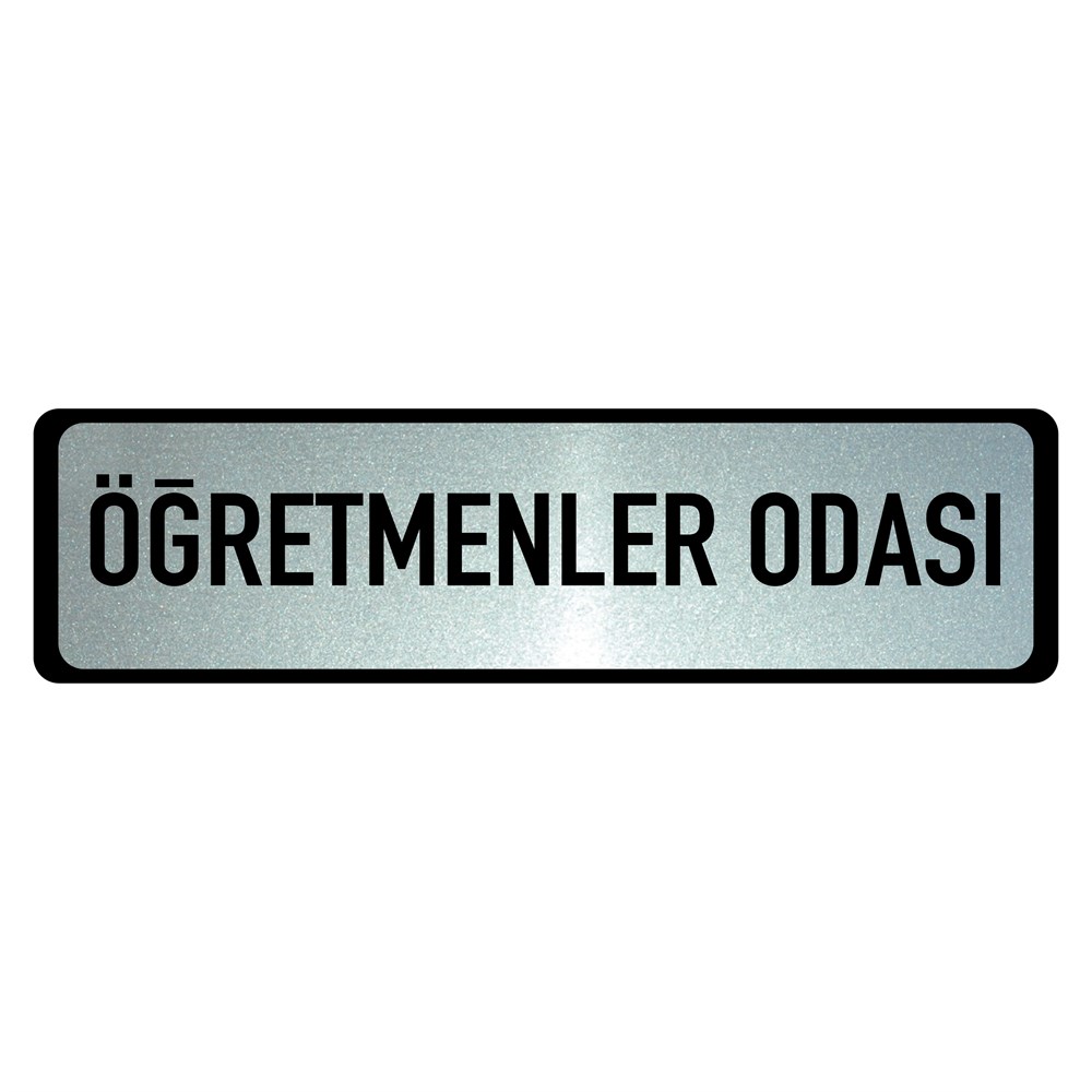 Kapı İsimlik - Metal - Plastik ( 9 cm x 24 cm )