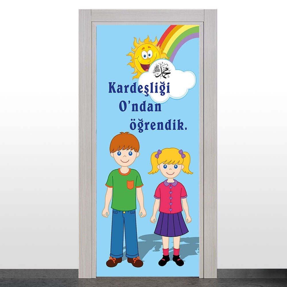 Kardeşlik Temalı Kapı Giydirme 