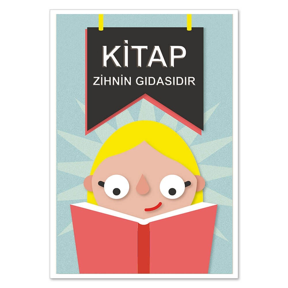 Kitap Zihnin Gıdasıdır Afişi