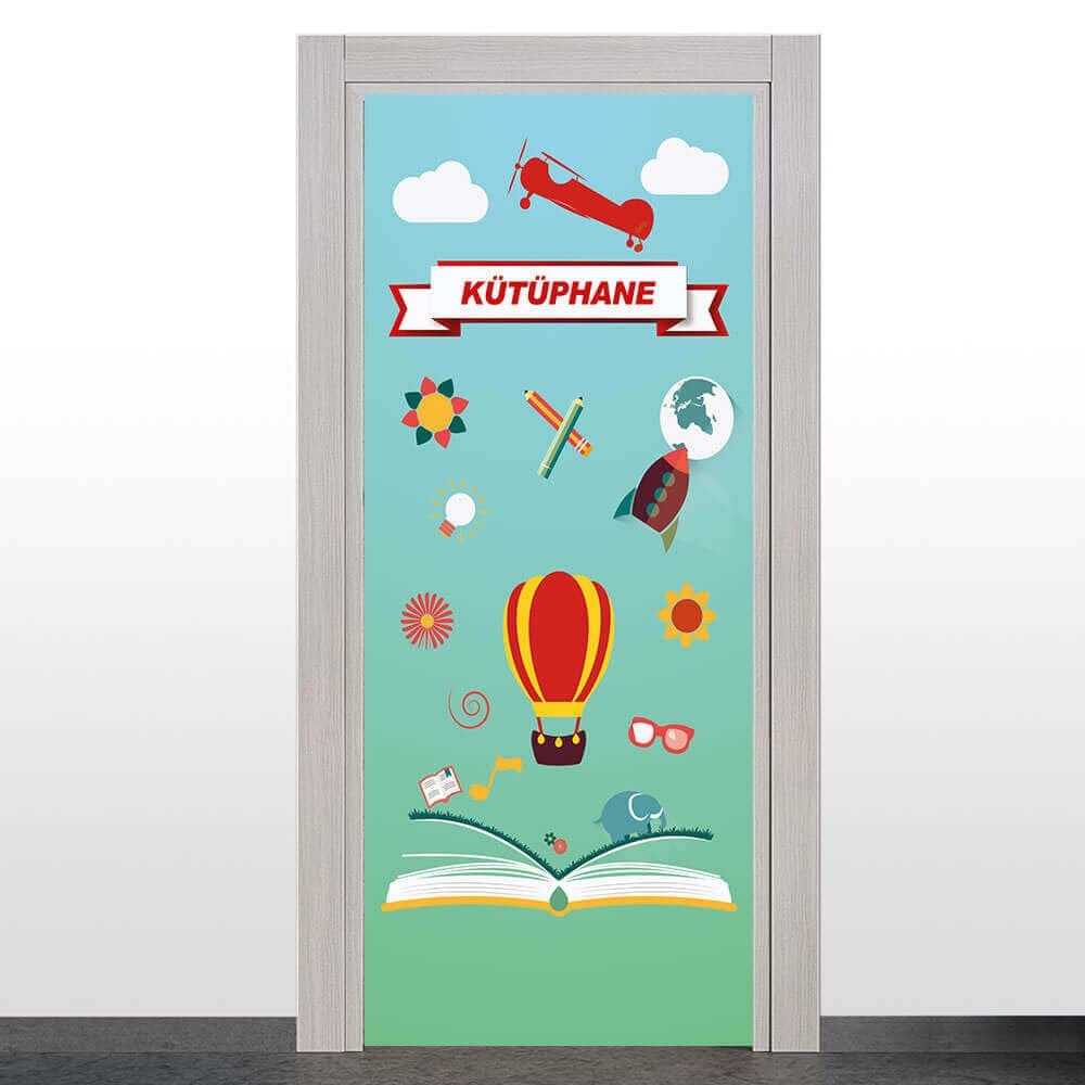 Kütüphane Kapı Giydirme